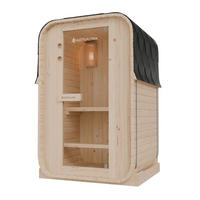 FASSSAUNA Nolvik S inkl. Zubehör-Set - Naturfarben, Holz (128/194/120cm) - Artsauna