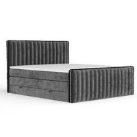BOXSPRINGBETT Nocturne Anthrazit 180/200 cm - Anthrazit/Schwarz, Holz/Holzwerkstoff (180/200cm) - Maison de Reve