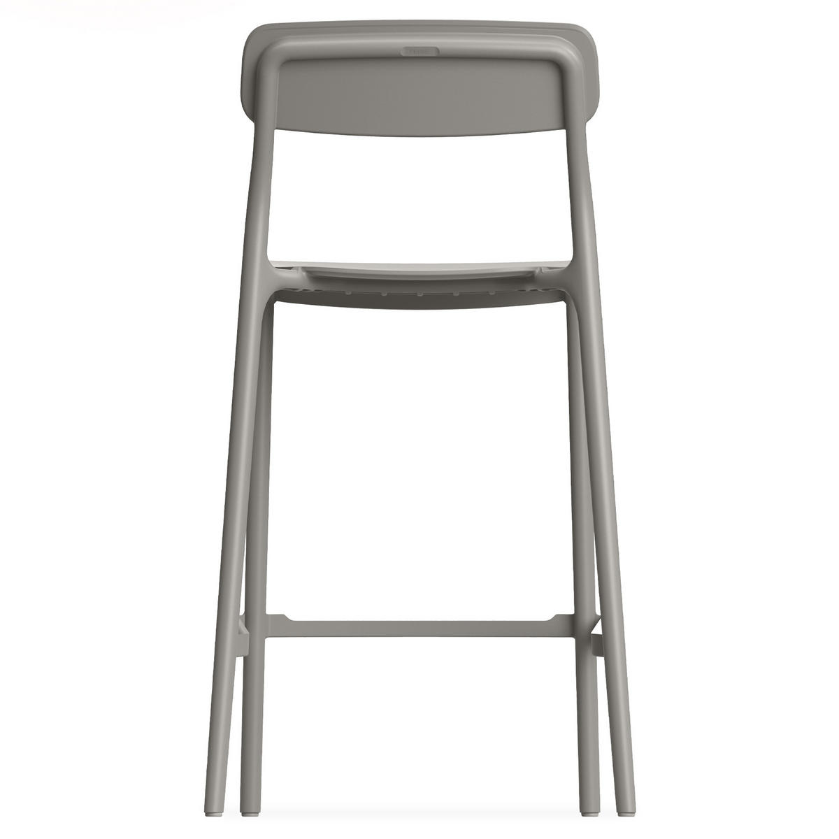 GARTENHOCKER GALIO, 2-er Set - Graubraun, Kunststoff (52/98.5/54.5cm) - KONSIMO®