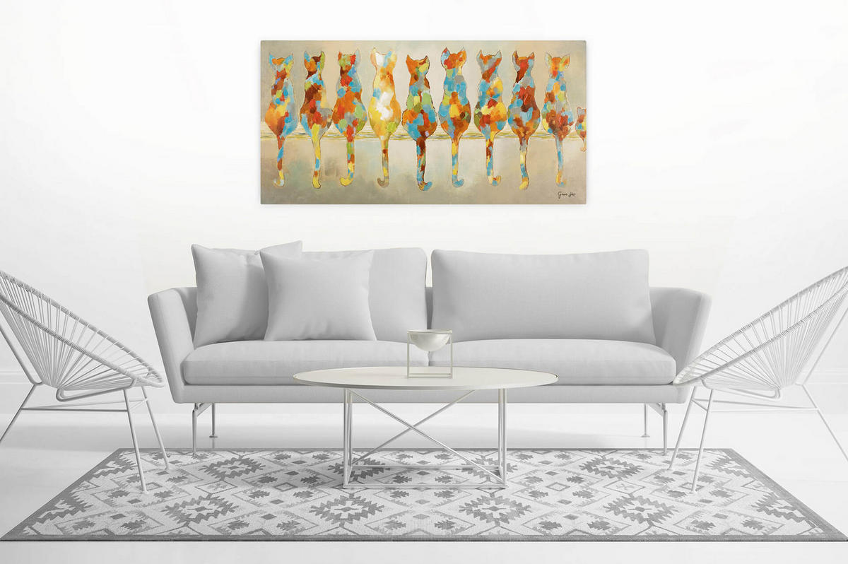 ÖLGEMÄLDE 120/60 cm - Multicolor, Holz/Textil (1.9/60cm) - KUNSTLOFT