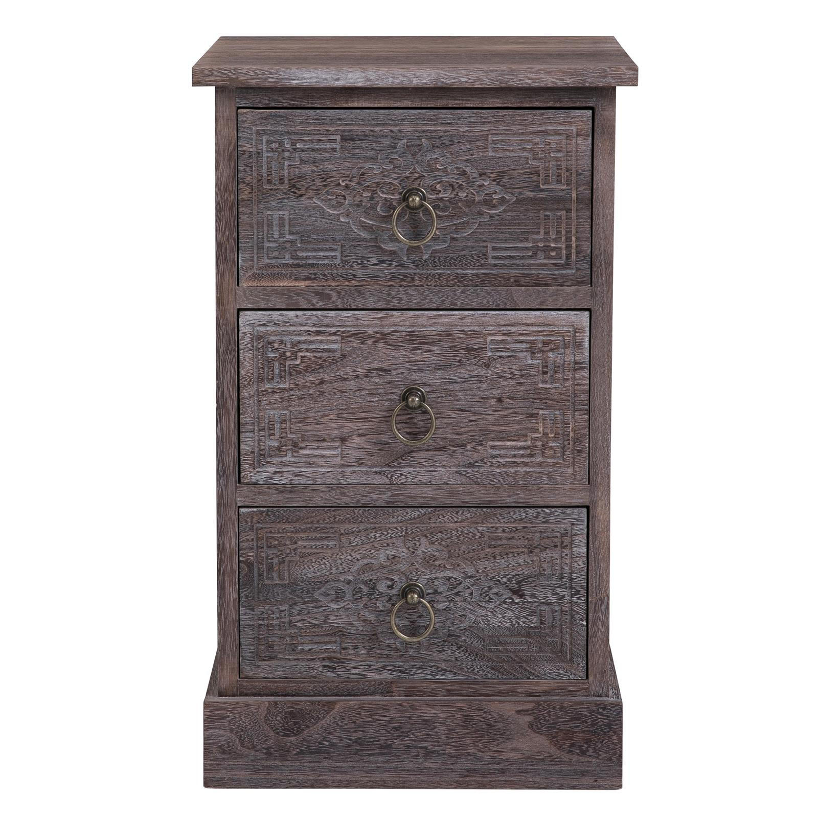 NACHTTISCH ENZO - Braun, Holz (35/59/30cm) - CARO-Möbel