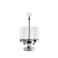 KERZENSTÄNDER Cassas - Silberfarben, Metall (21/40/21cm) - home&you