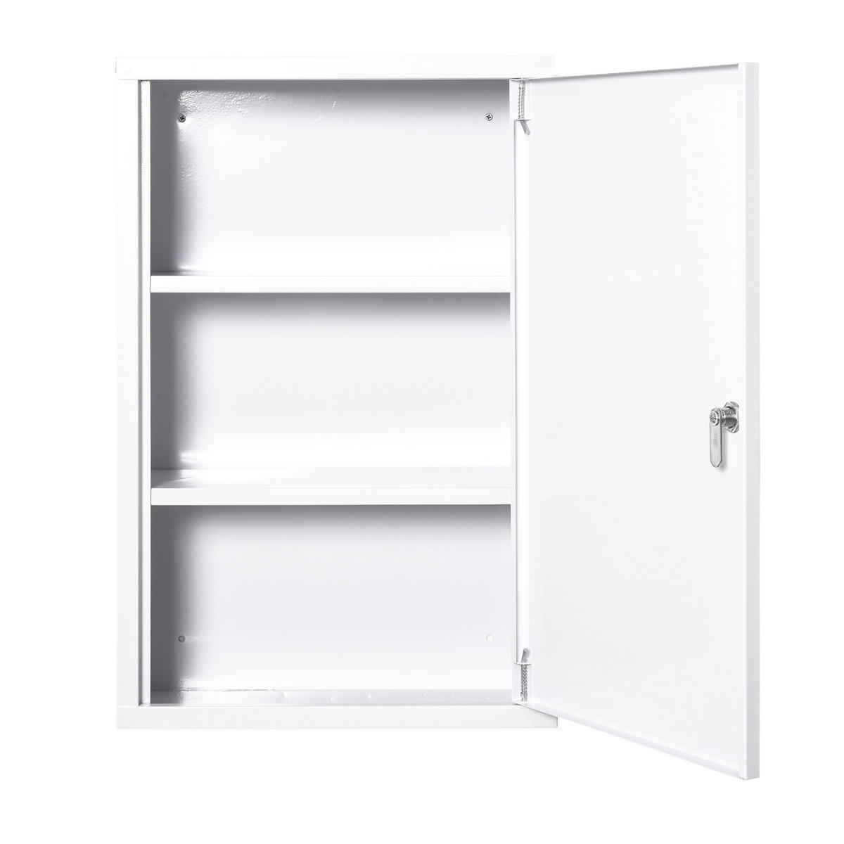 MEDIZINSCHRANK Weiß 1 Stück - Weiß, Metall (40/60/18cm) - GiPP