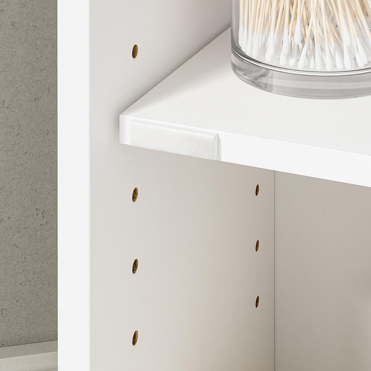 SCHMALER Badezimmerschrank mit Toilettenpapierhalter BZR219-W - Ahornfarben, Fell (20/85/20cm) - SoBuy