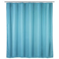 DUSCHVORHANG Textil hellblau 180/200 cm - Blau, Textil (180/0.1cm) - Wenko