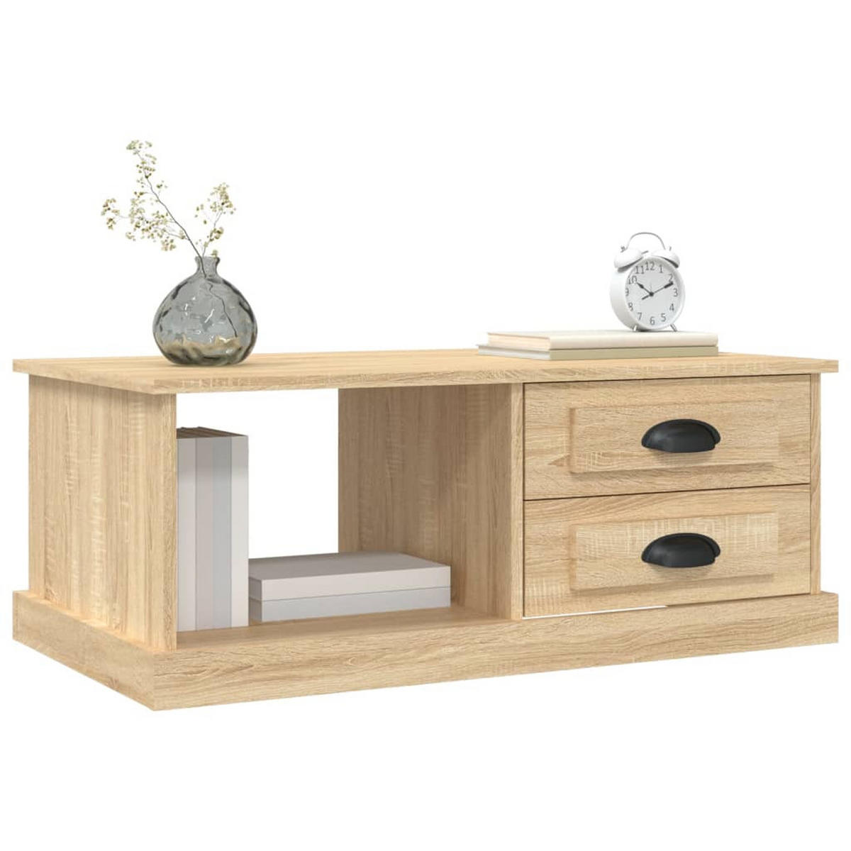 COUCHTISCH Sonoma-Eiche 90x50x35 cm Holzwerkstoff - Braun, Holzwerkstoff (90/50/35cm) - furnicato