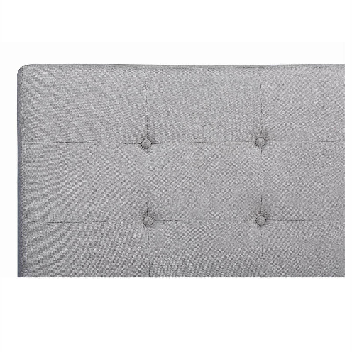POLSTERBETT ADELE 120X200 CM - Grau, Textil (120/200cm) - CARO-Möbel