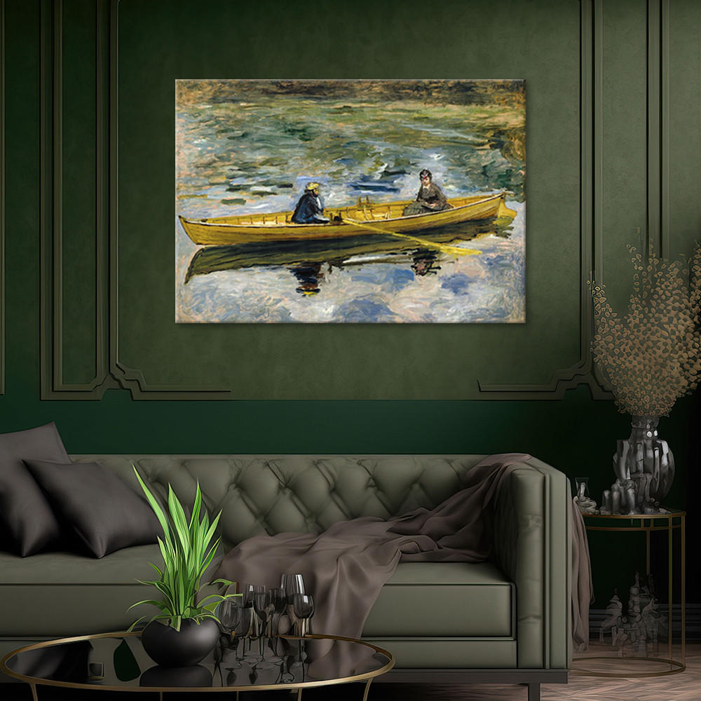 WANDBILD claude monet und madame henriot auguste renoir - Multicolor, Textil (60/40cm) - Feeby