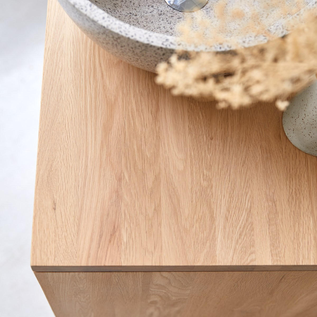 WASCHTISCHUNTERSCHRANK Kwarto Natur aus Eiche - Naturfarben, Holz (60/78/50cm) - Tikamoon