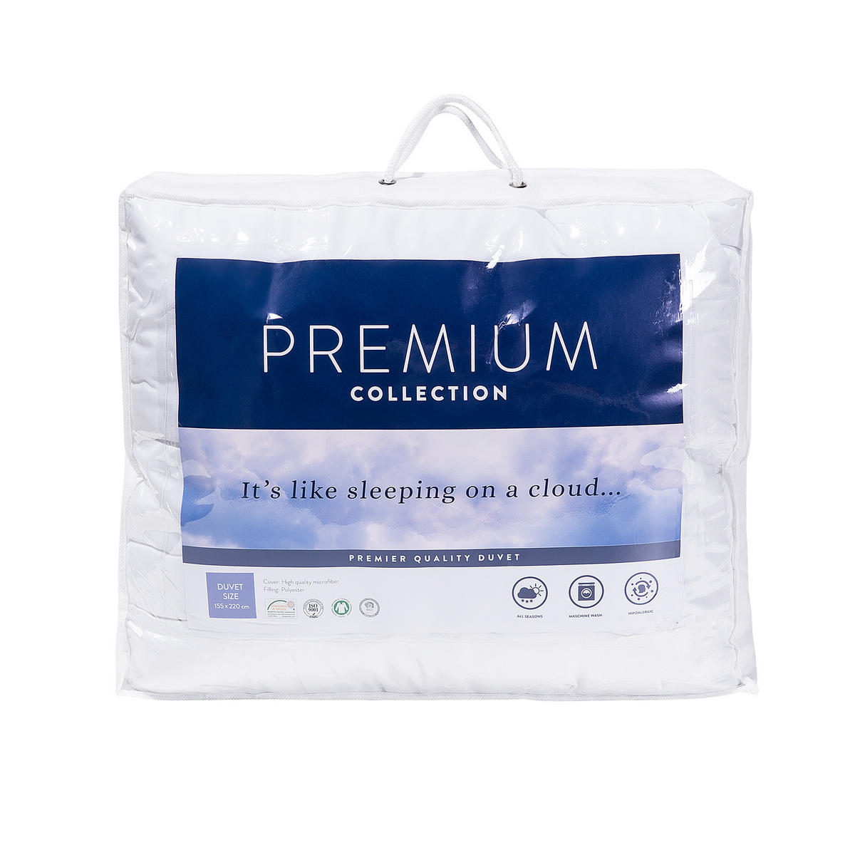 BETTDECKE Polyester Extra Warm 155/220 cm Lemberg - Weiß, Textil (155/220cm) - Beliani