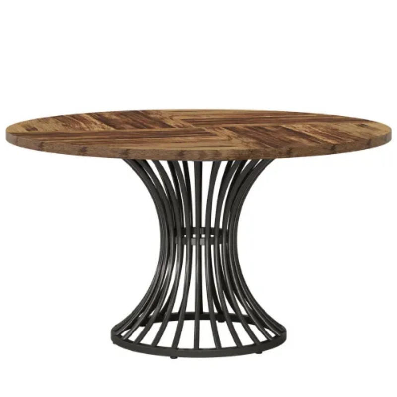 ESSTISCH Rustikalbraun 119/119/76.5 cm - Schwarz, Holz (119/119/76.5cm) - PANGIVO