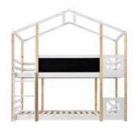 HAUSBETT 90/200 cm Natur, Weiß - Weiß, Holz - Raumix