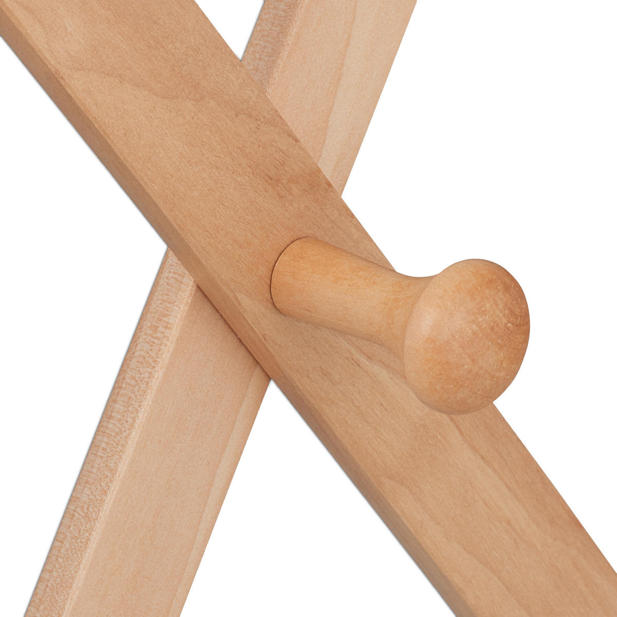 WANDGARDEROBE - Hellbraun, Holz (182.5/7.5/7.5cm) - Relaxdays