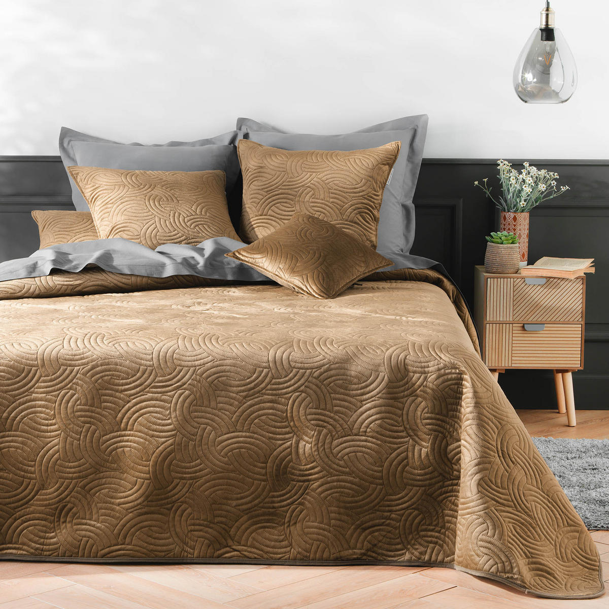 KISSENBEZUG für Wohnzimmer Solange 60/60/1 cm - Beige, Textil (60/60cm) - Douceur d´intérieur
