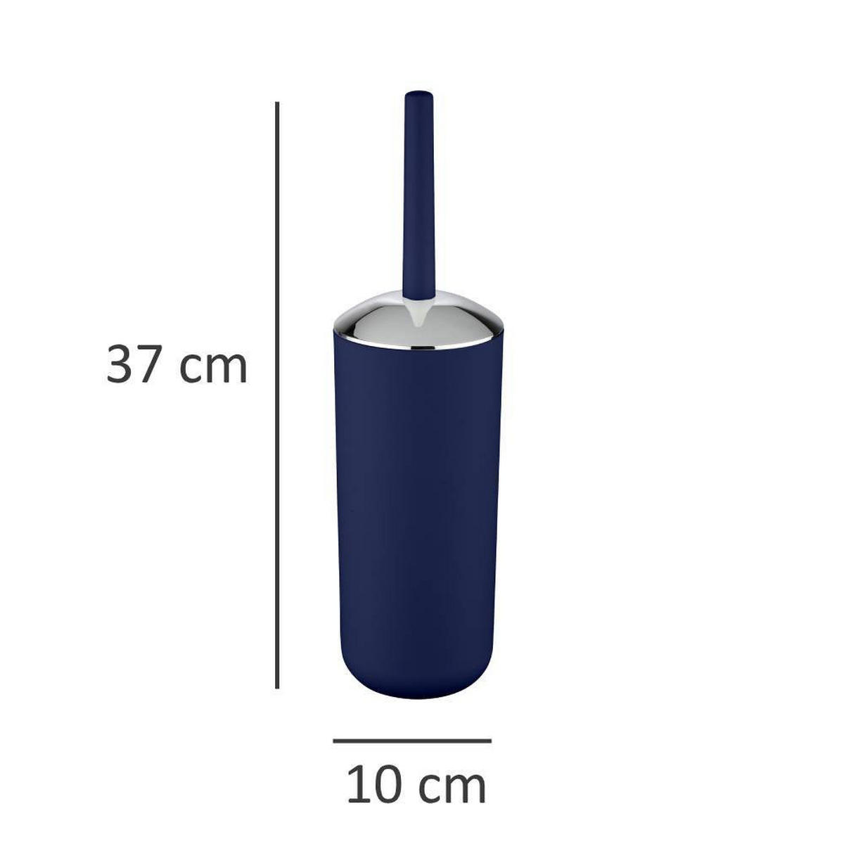 BÜRSTENHALTER dunkelblau + Toilettenbürste Brasil 10/10/37 cm - Dunkelblau, Kunststoff (10/37/10cm) - Wenko