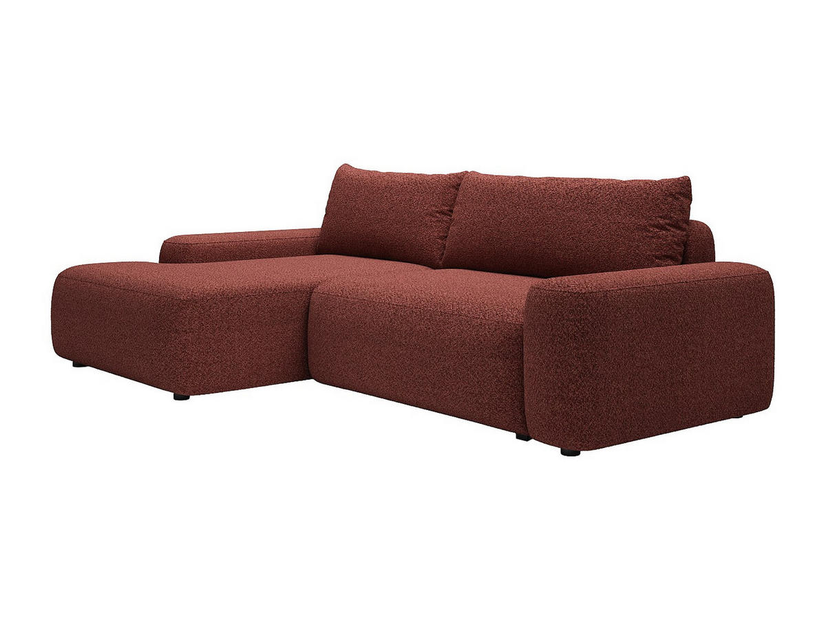SCHLAFSOFA - 4 Personen - Stoff - Bordeaux - - Bordeaux, Textil (264/87/162cm) - Vente-Unique