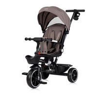 DREIRAD Max Sport 2 in 1 braun Dreirad, Becherhalter, Sitz umkehrbar, Korb - Braun, Metall (116/50/95cm) - Chipolino