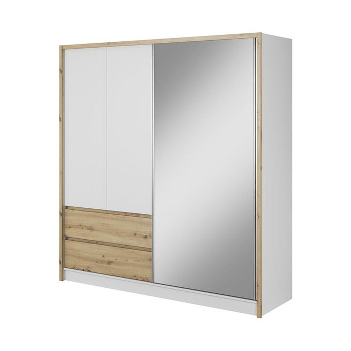 KLEIDERSCHRANK – 204 cm – Sara – Eiche - Eiche Artisan, Holzwerkstoff (204/214/62cm) - hi-markt