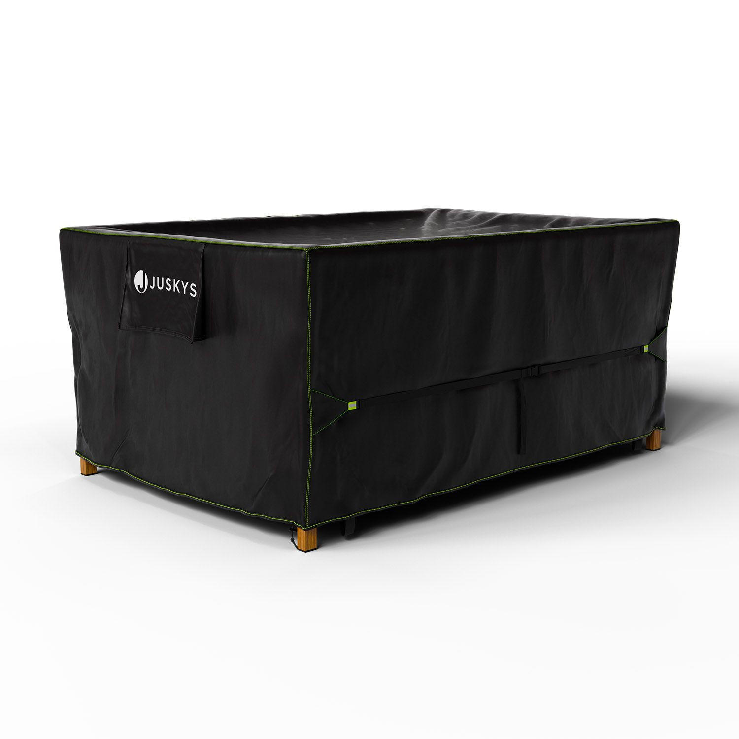 GARTENMÖBELABDECKUNG CoverSafe Pro schwarz - Schwarz, Kunststoff (120/75/118cm) - Juskys