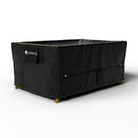 GARTENMÖBELABDECKUNG CoverSafe Pro schwarz - Schwarz, Kunststoff (120/75/118cm) - Juskys