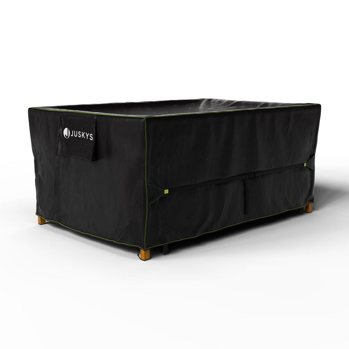 GARTENMÖBELABDECKUNG CoverSafe Pro schwarz - Schwarz, Kunststoff (120/75/118cm) - Juskys