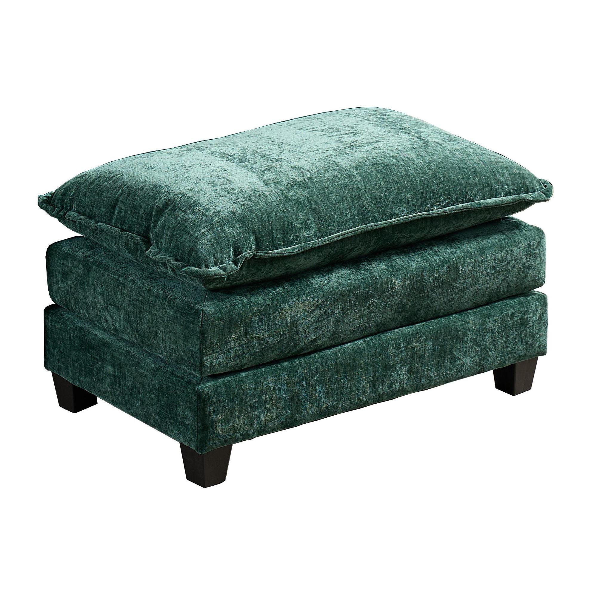 HOCKER aus Chenille 94x58x91 cm in Grün - Grün, Textil (58/51/94cm) - Modfu