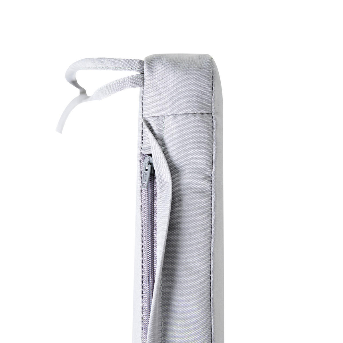 Gartenstuhlkissen Hellgrau 46/46 cm Sassari Premium - Hellgrau, Textil (46/5/46cm) - Beliani