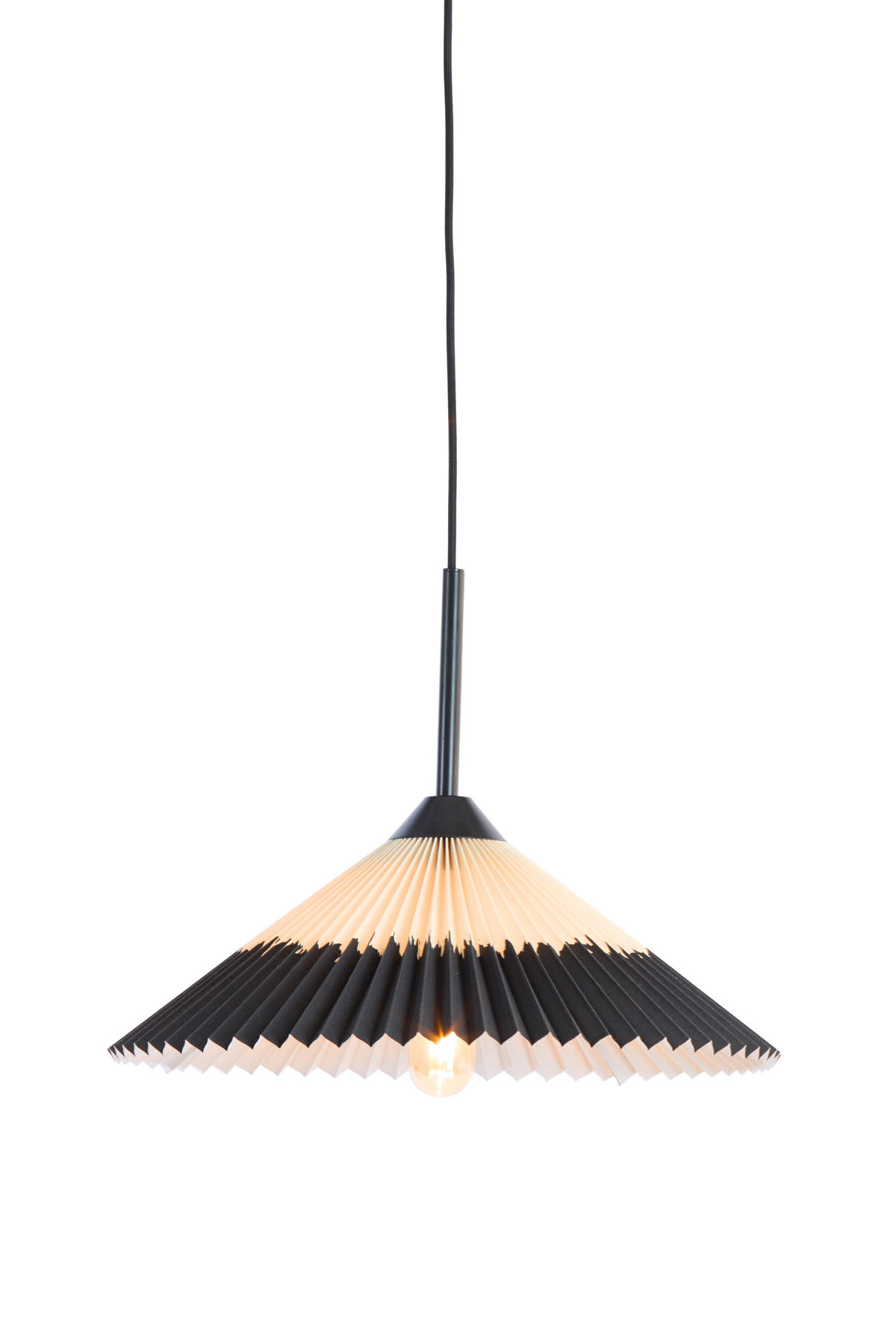 PLEAT - - 45/45/17 cm - Schwarz, Textil (45/45/17cm) - Light & Living