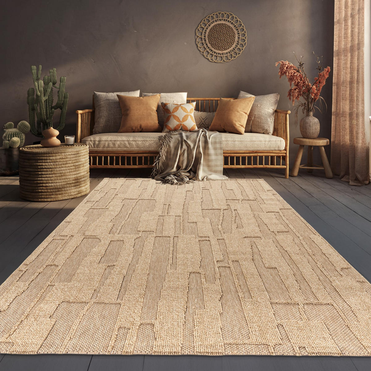 OUTDOORTEPPICH 200/280 cm Berlin 543 - Beige, Kunststoff (200/280cm) - Paco Home