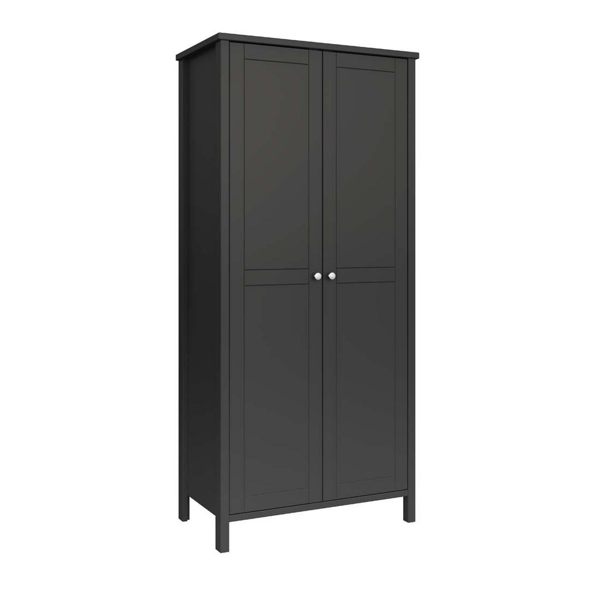 KLEIDERSCHRANK anthrazit - Anthrazit, Holzwerkstoff (89/195/50cm) - ebuy24