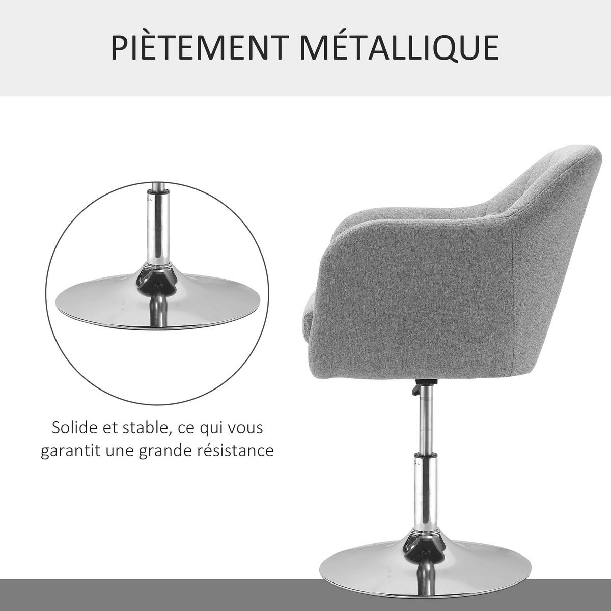 BARHOCKER DE-13177 höhenverstellbar & 360° schwenkbar Grau - Grau, Metall (57/87/57cm) - ComfortXL