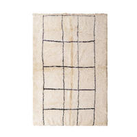 BERBERTEPPICH aus reiner Wolle 174x 254 cm - Beige, Naturmaterialien (174/254cm) - AFK Living
