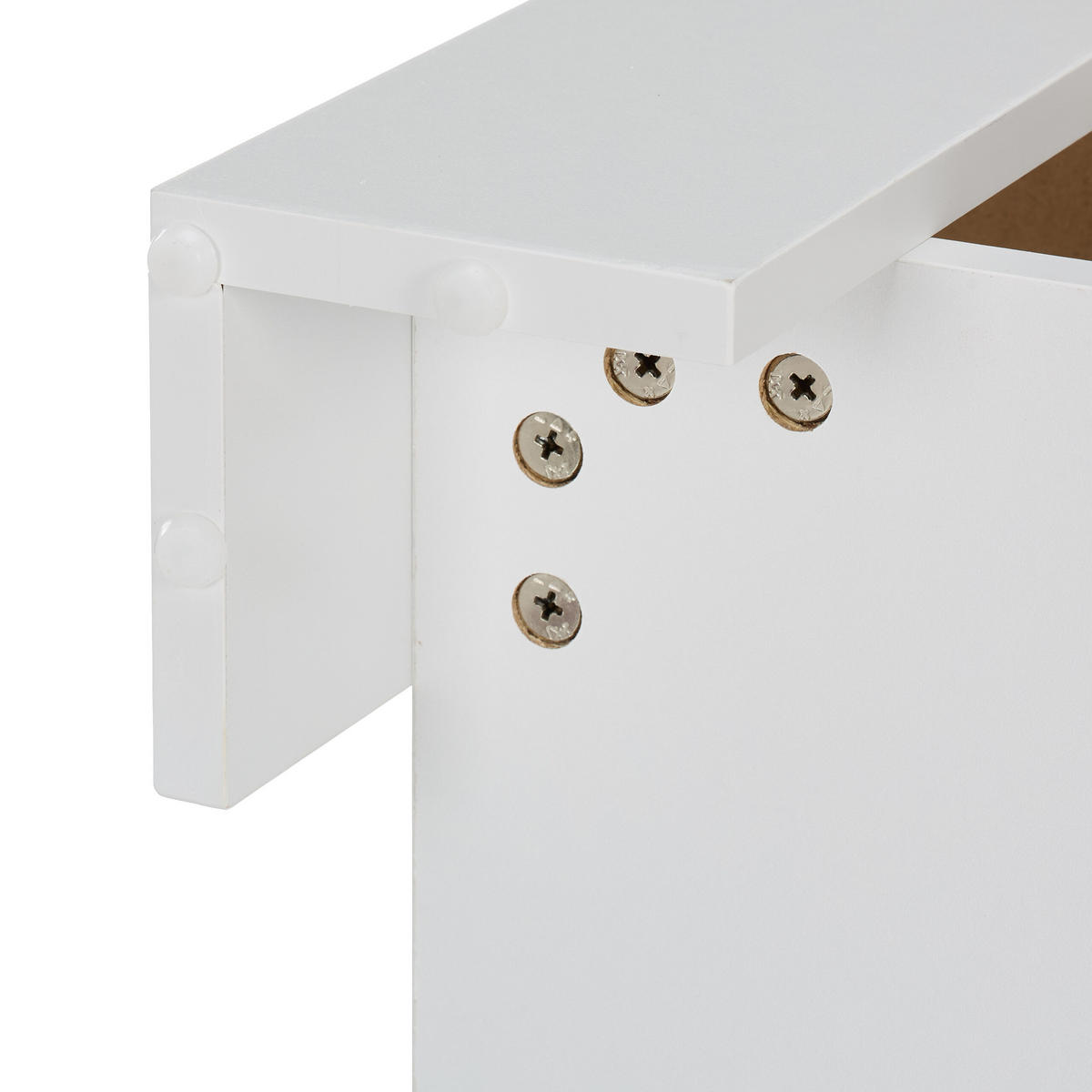 COUCHTISCH Weiß höhenverstellbar Stauraum 98x50 cm - Weiß, Holzwerkstoff/Metall (50/98/42cm) - Relaxdays