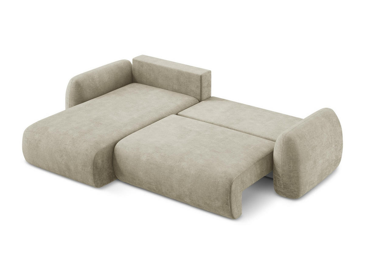 SOFAELEMENT Rechts Chenille Stoff Blau - Blau/Schwarz, Holzwerkstoff/Kunststoff (179/70/113cm) - Makamii