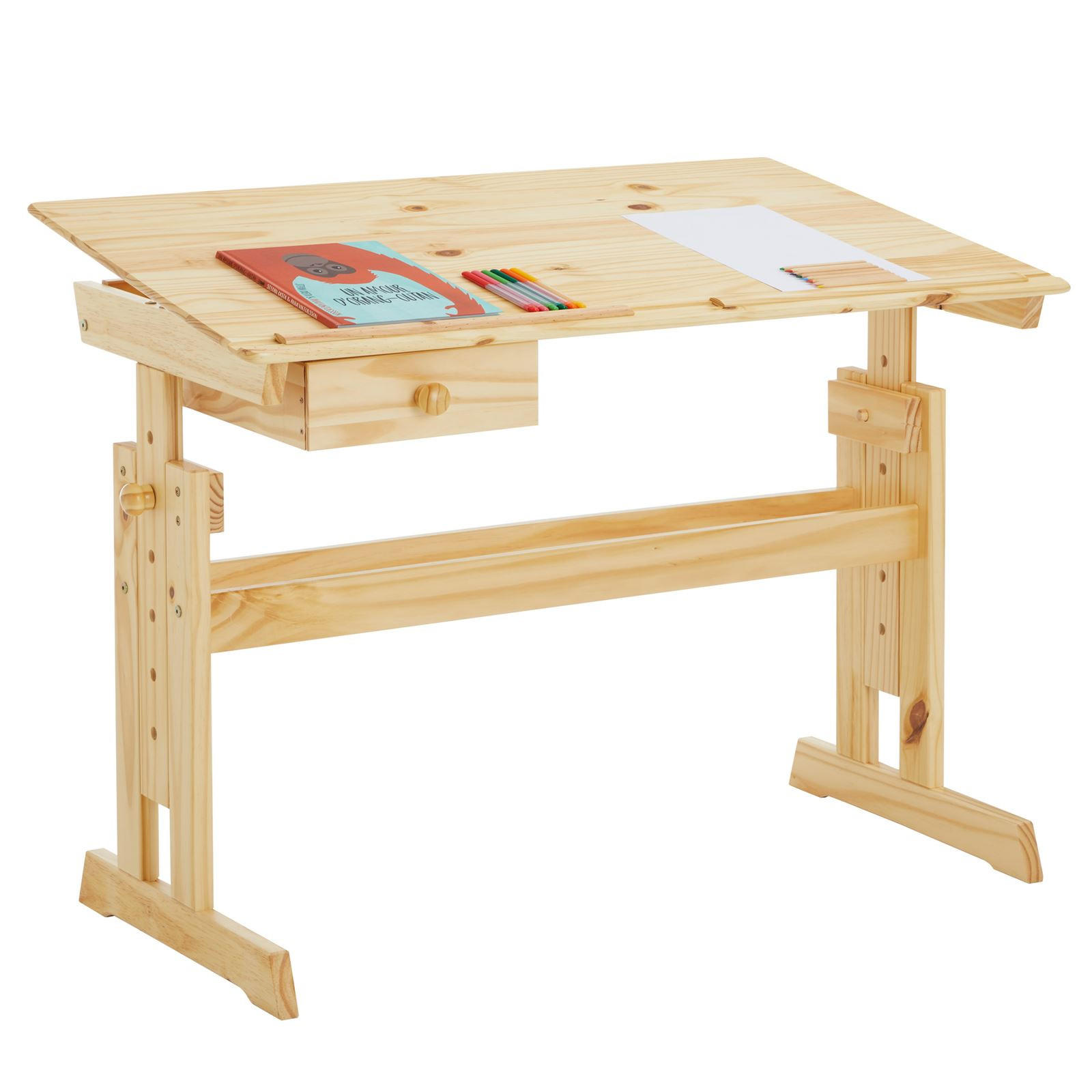 Idimex Kinderschreibtisch Natur 109x75x55 cm