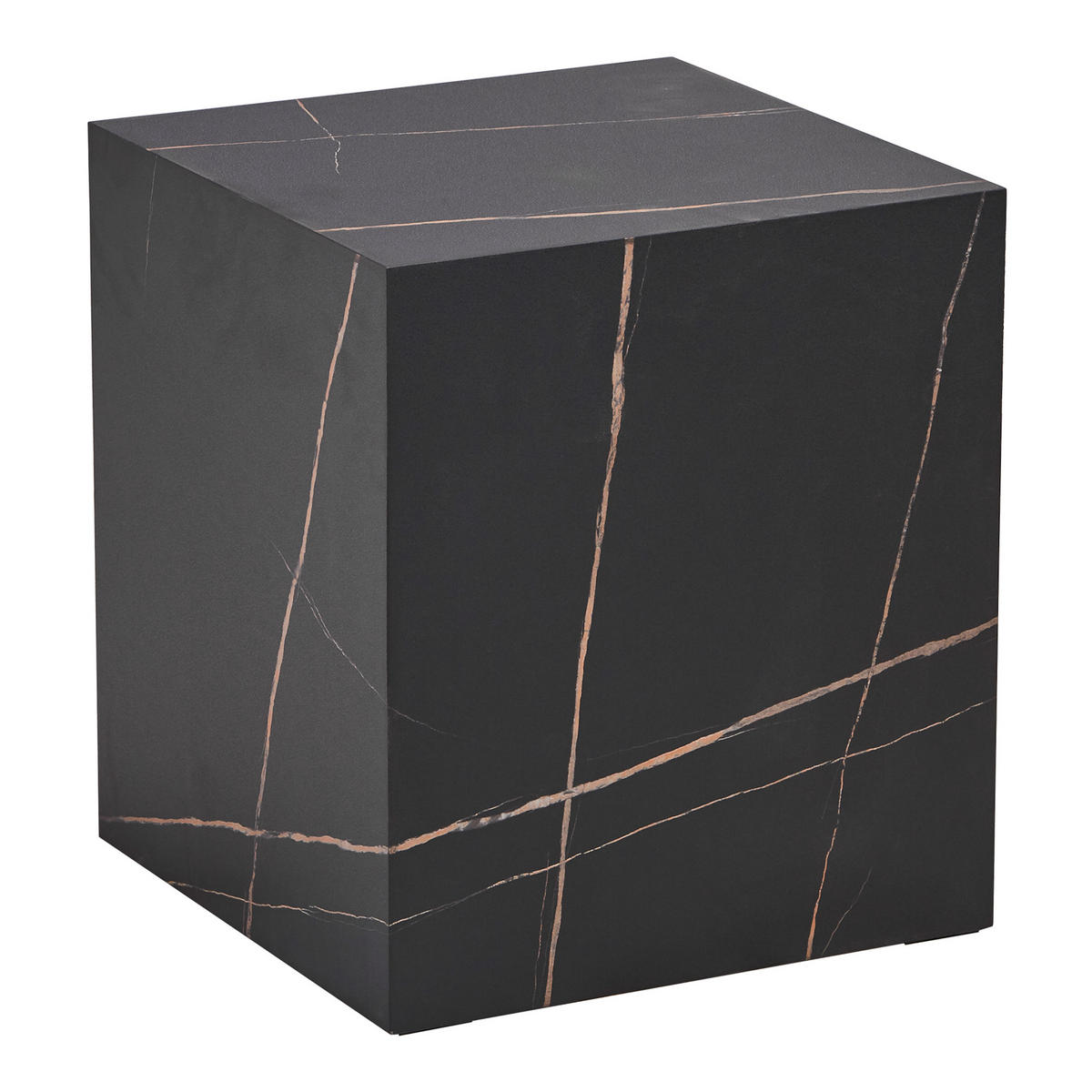 ODKLÁDACÍ STOLEK Ellelu - černá, kompozitní dřevo (40/40/45cm) - [en.casa]