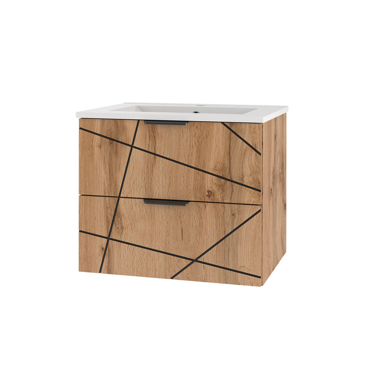 WASCHTISCH 60cm Teren Holz - Braun, Holzwerkstoff (60/50/45.8cm) - Petits-meubles