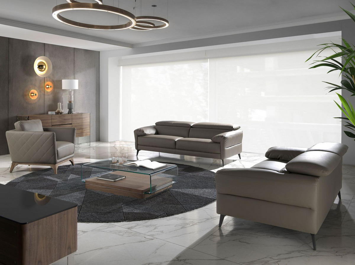 SIDEBOARD Sideboard Nussbaum und gehärtetes Glas 180/45/85 cm - Transparent/Walnussfarben, Glas/Holz (180/85/45cm) - ANGEL CERDA