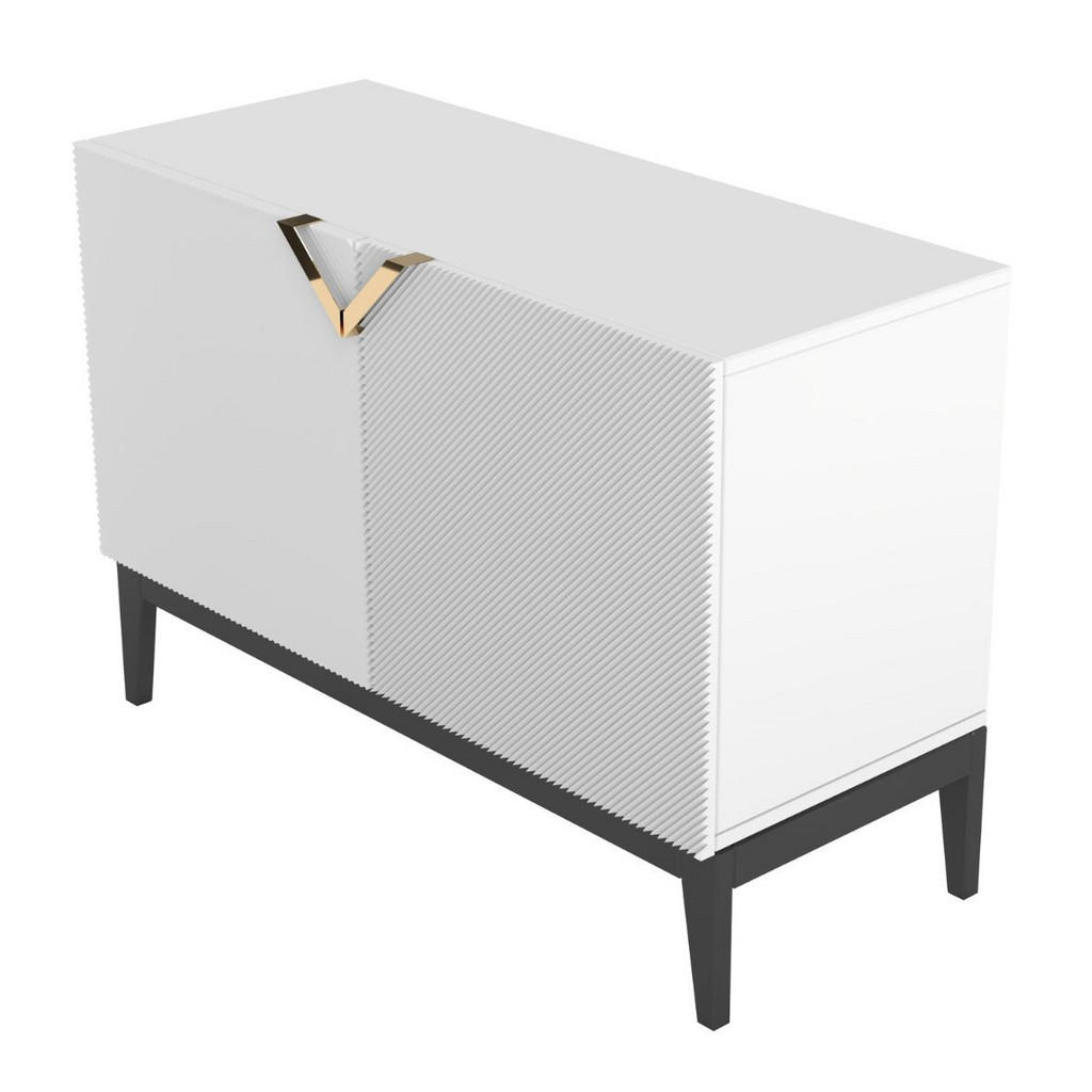 Thumbnail - Visby Sideboard, Weiß, Holz, Holzwerkstoff, 100.5x70x42 cm, Wohnzimmer, Kommoden & Sideboards, Sideboards