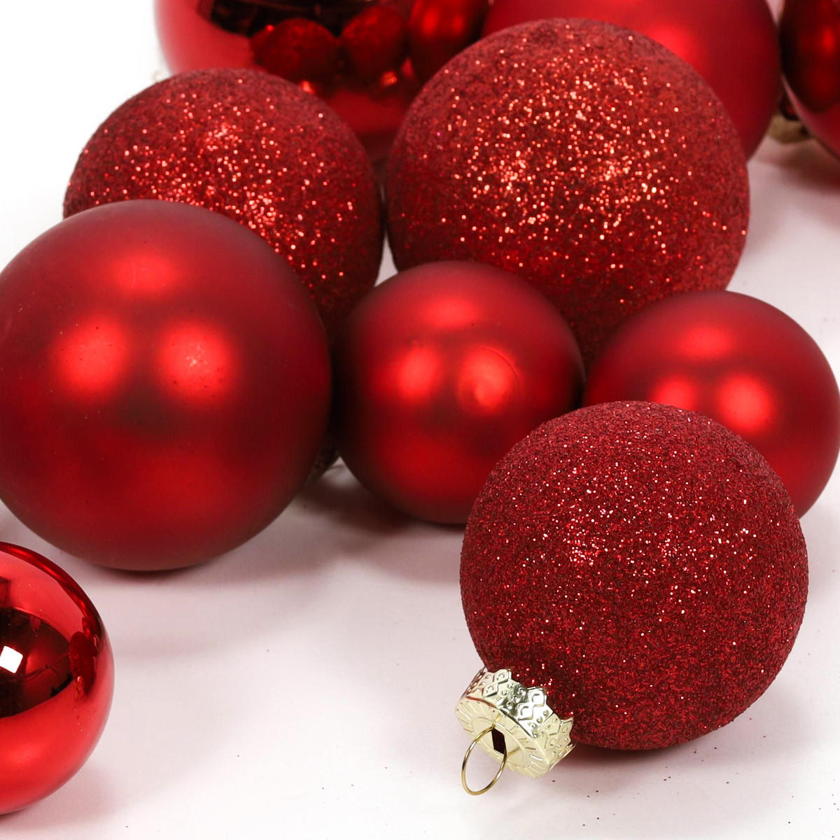 GLASKUGELN Rot 34er-Set - Rot, Glas (13/26.5/26.5cm) - Home Styling Collection