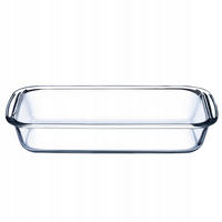 AUFLAUFFORM, 2.2L, Rechteckig - Transparent, Glas (13/36/28cm) - KADAX