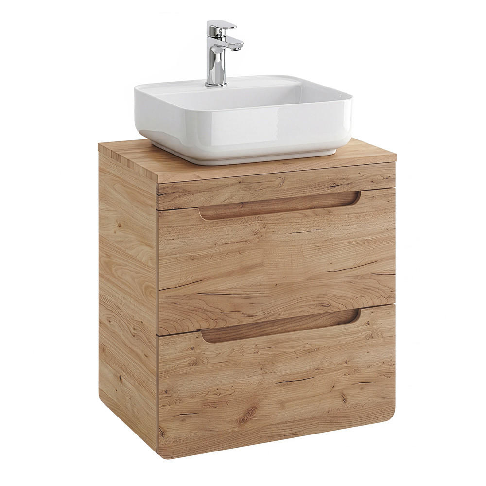WASCHTISCH Luton-56 - Braun, Holzwerkstoff (61/76/46cm) - Lomado