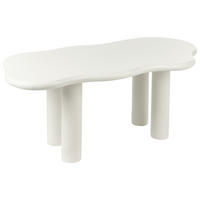 ESSTISCH Weiß Ondle - Creme, Holzwerkstoff (188/94/74cm) - Beliani