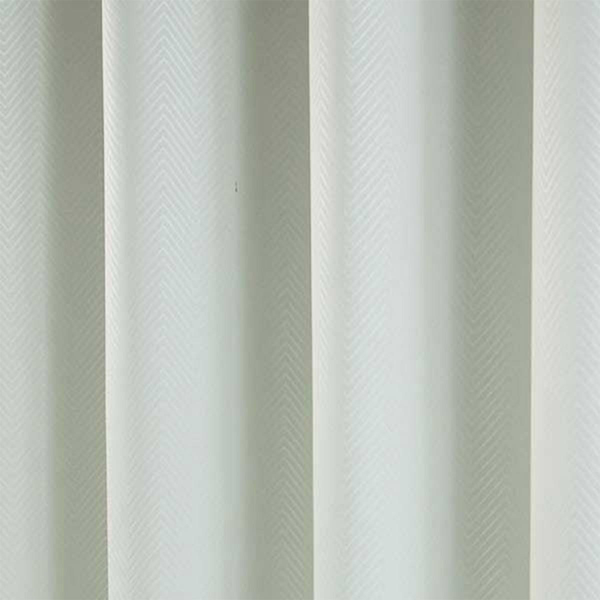 VERDUNKELUNGSVORHÄNGE Fischgrät mit Thermo-Funktion, Ösen 117/228 cm - Creme, Textil (117/228cm) - Homescapes