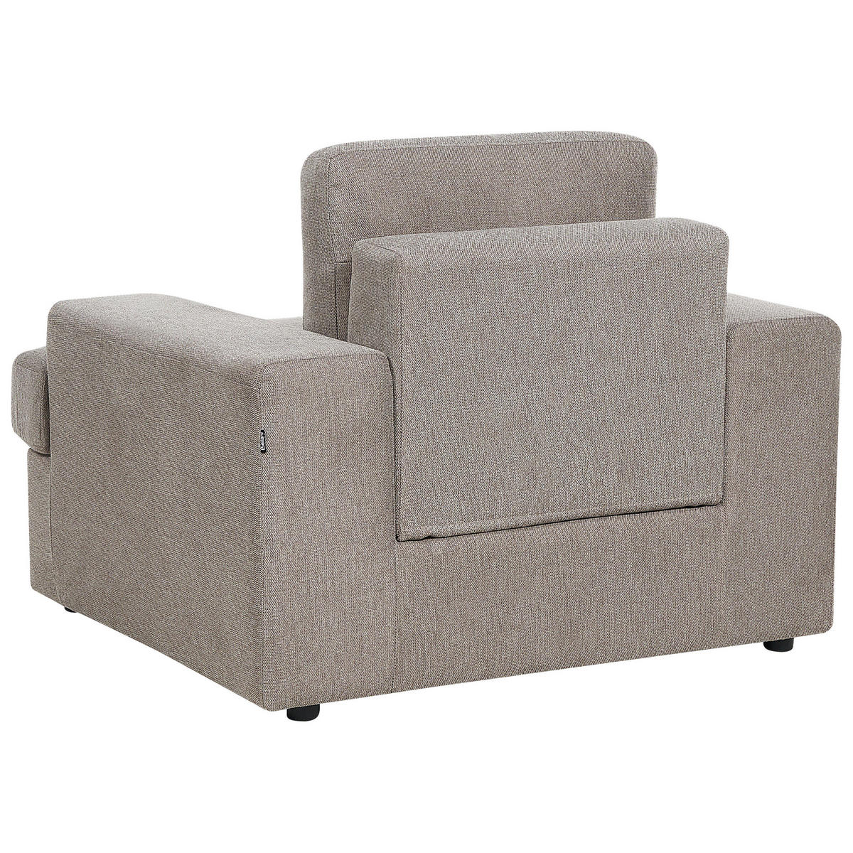 SESSEL taupe Alla - Braun, Textil (108/85/103cm) - Beliani