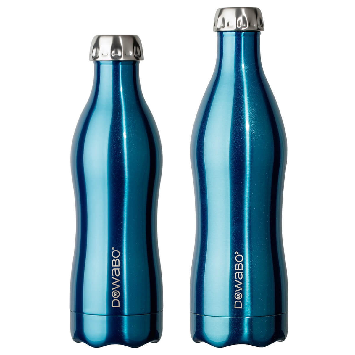 ISOLIERFLASCHE Dowabo - Blau, Metall (0.75L) - Dowabo