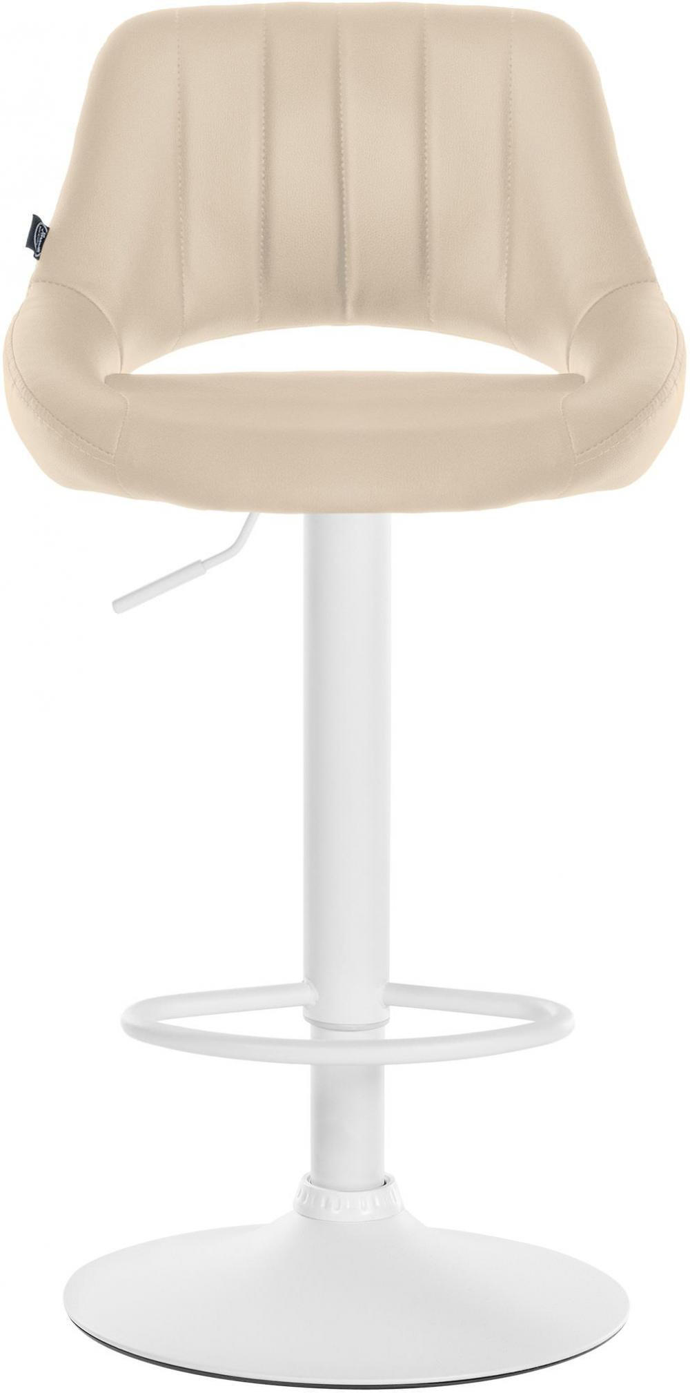 BARHOCKER 2er Set Lederlook creme - Creme, Textil (47/85/48cm) - CLP