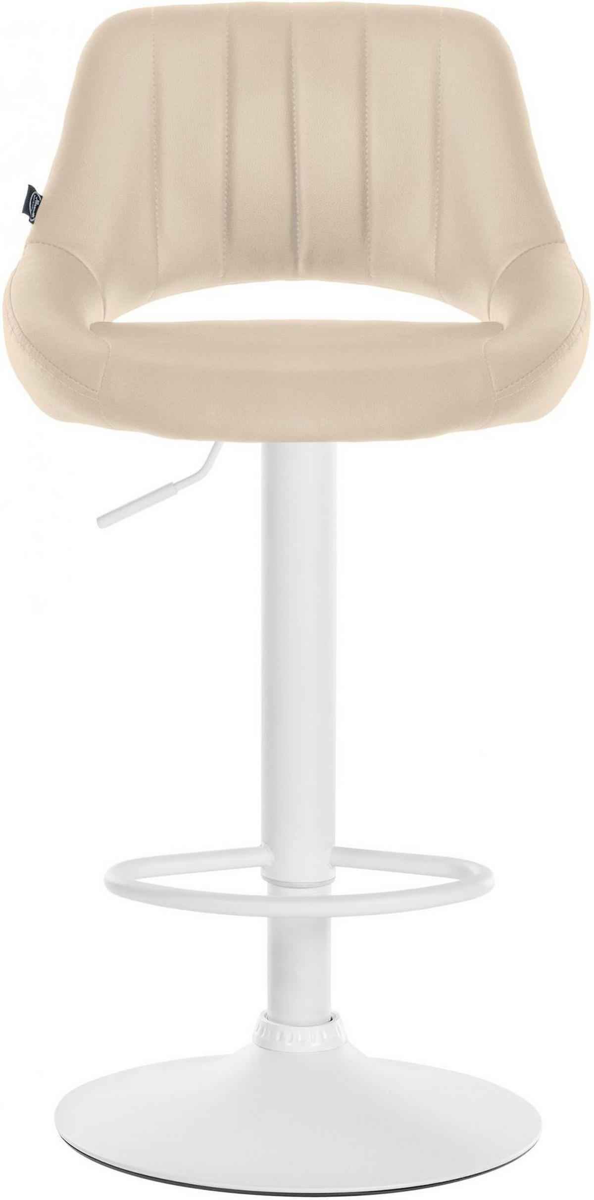 BARHOCKER 2er Set Lederlook creme - Creme, Textil (47/85/48cm) - CLP