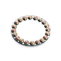 DEKOTABLETT Elia Rosa 15/15/1 cm Glas - Rosa, Glas (1cm) - Mondex