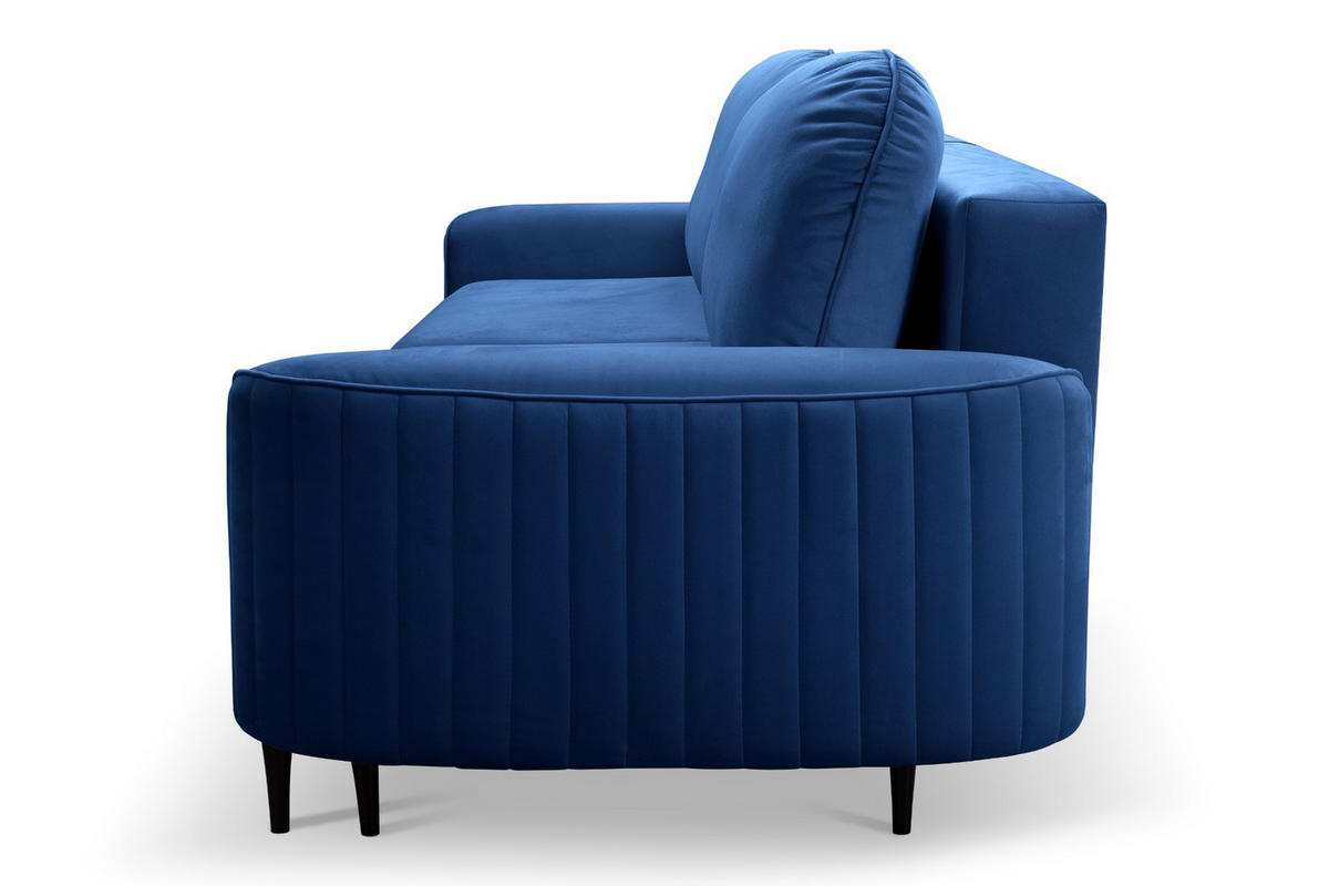 SOFA Granat ANES Ausziehbar Drei-Sitzer - Blau, Textil (244/92/102cm) - Sepro Meble